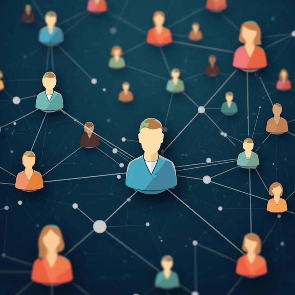 Red de personas conectadas simbolizando comunidad