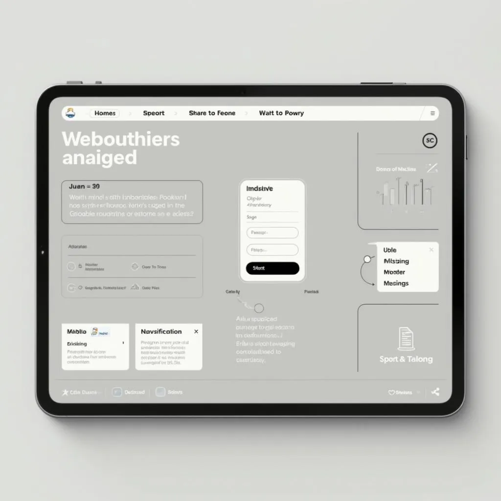 Ejemplo de diseño UX minimalista y elegante